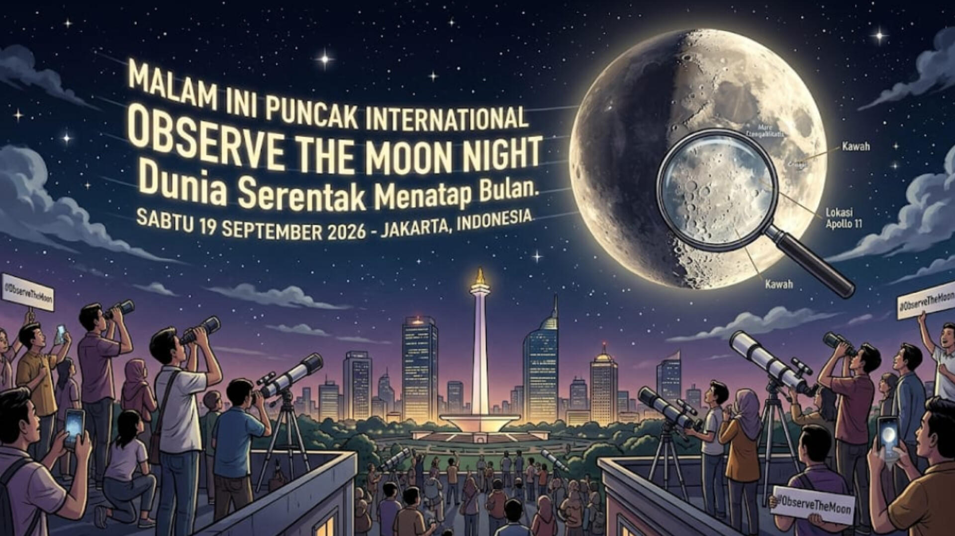 Puncak International Observe the Moon Night 2026