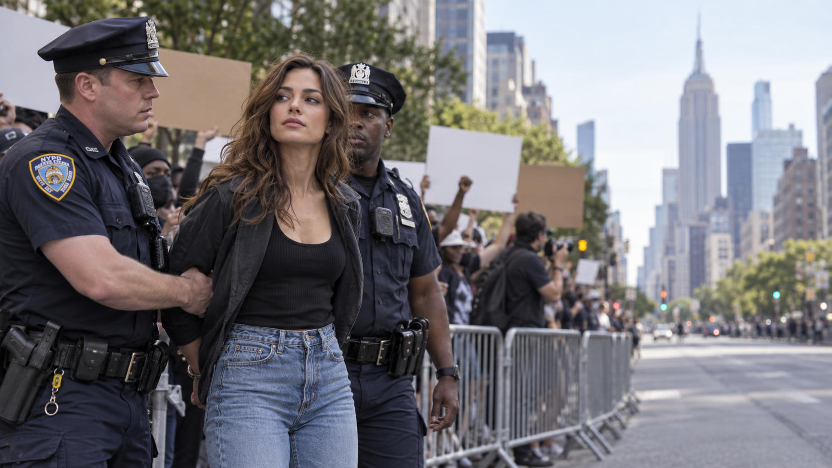 Aktris Hollywood Ditangkap Saat Demo Netanyahu di NY