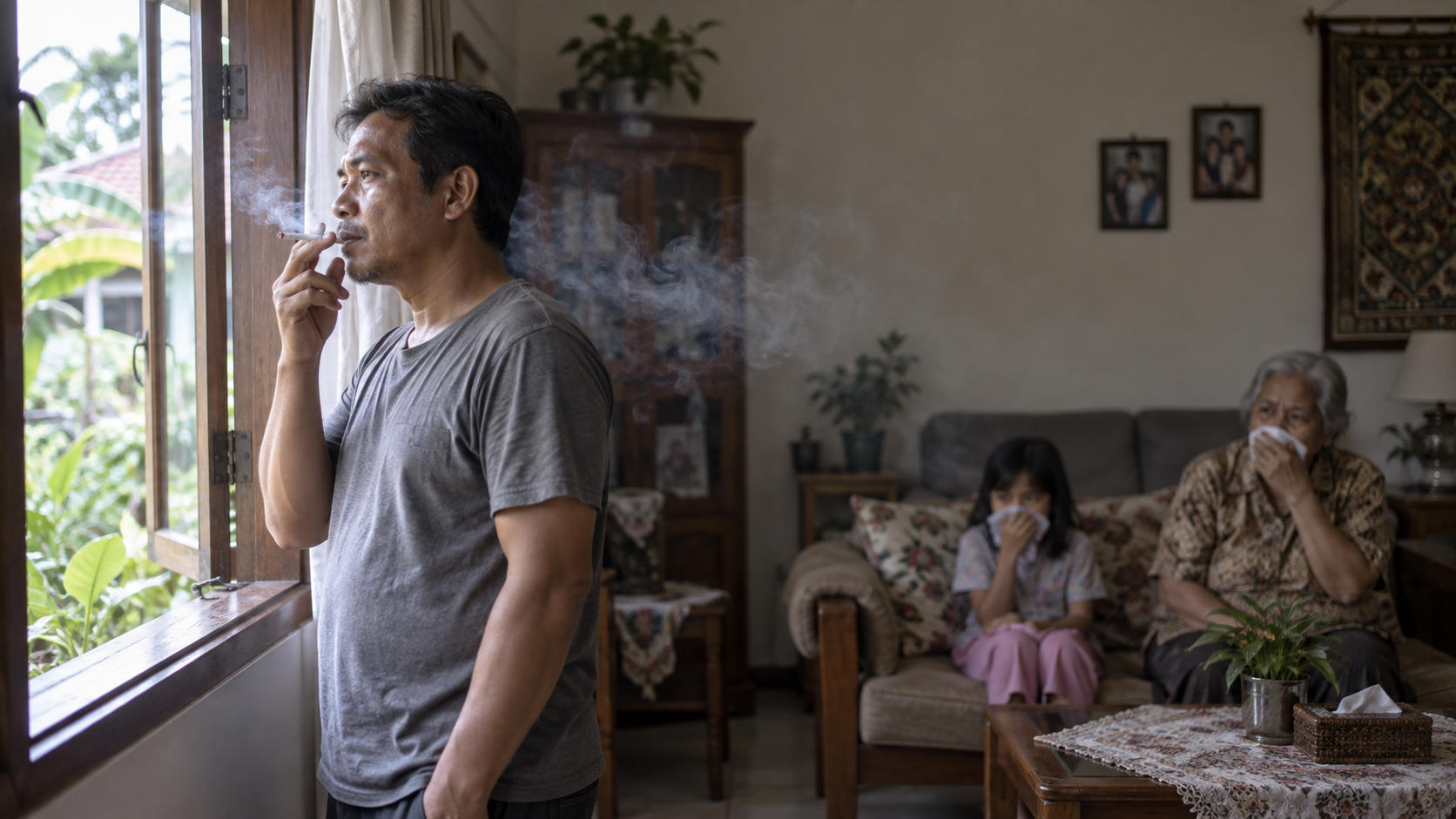 Bahaya Asap Rokok dan Risiko Pneumonia bagi Keluarga