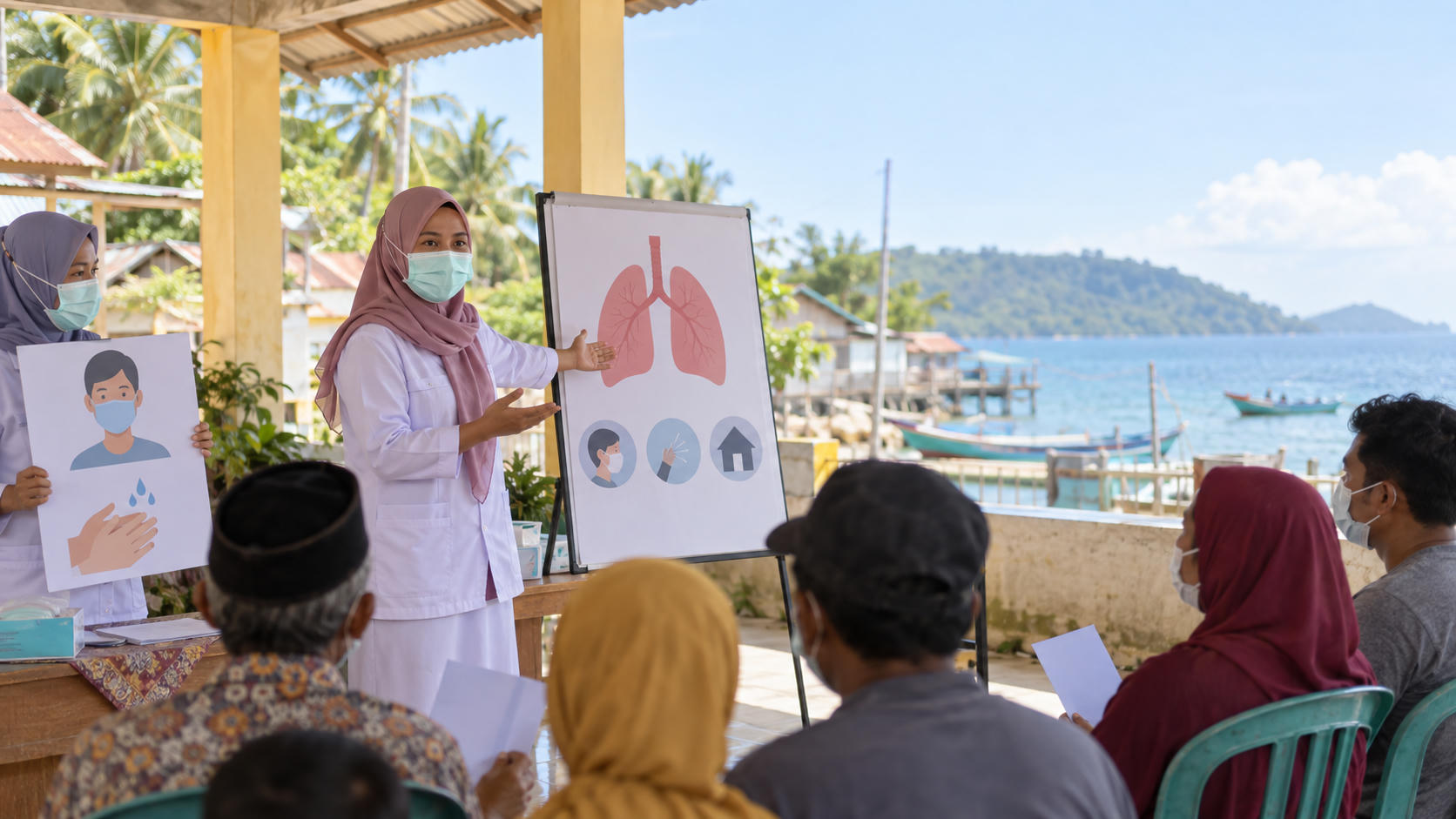 Cegah TBC, Puskesmas Tangan-Tangan Edukasi Warga