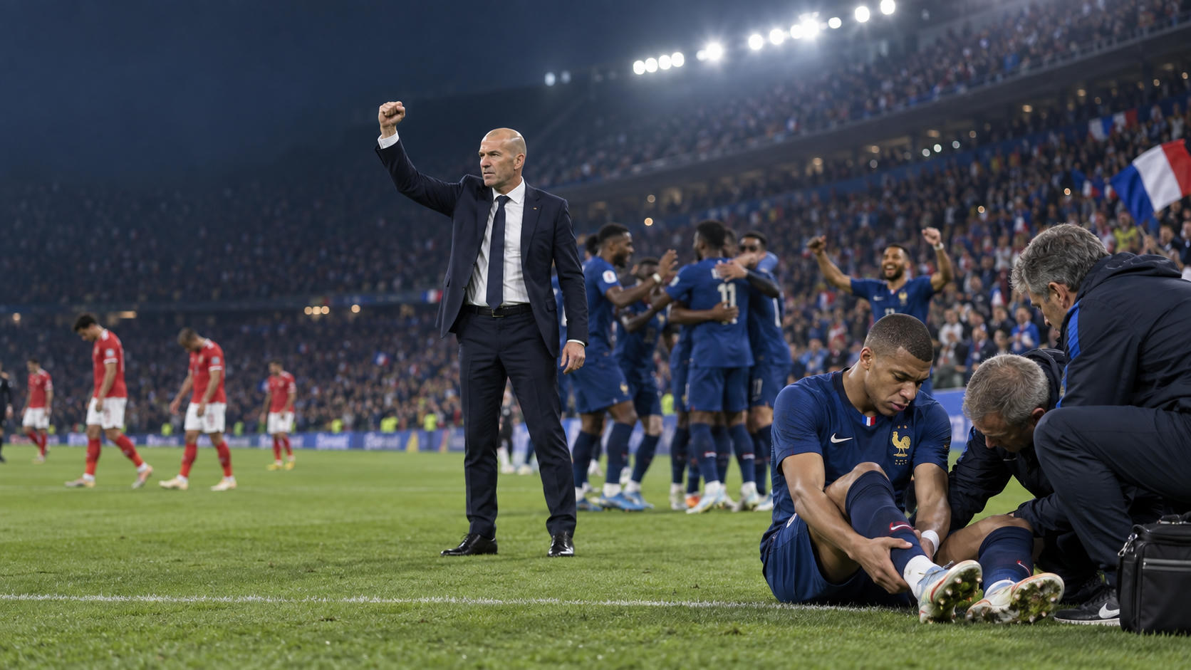 Debut Zidane di Prancis: Tekuk Turki dan Cedera Mbappé
