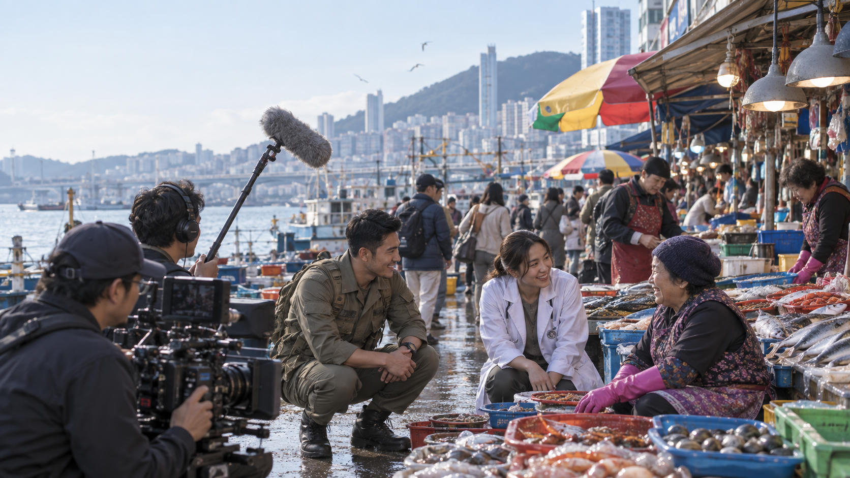 Descendants of the Sun Versi Indonesia ke Busan Market