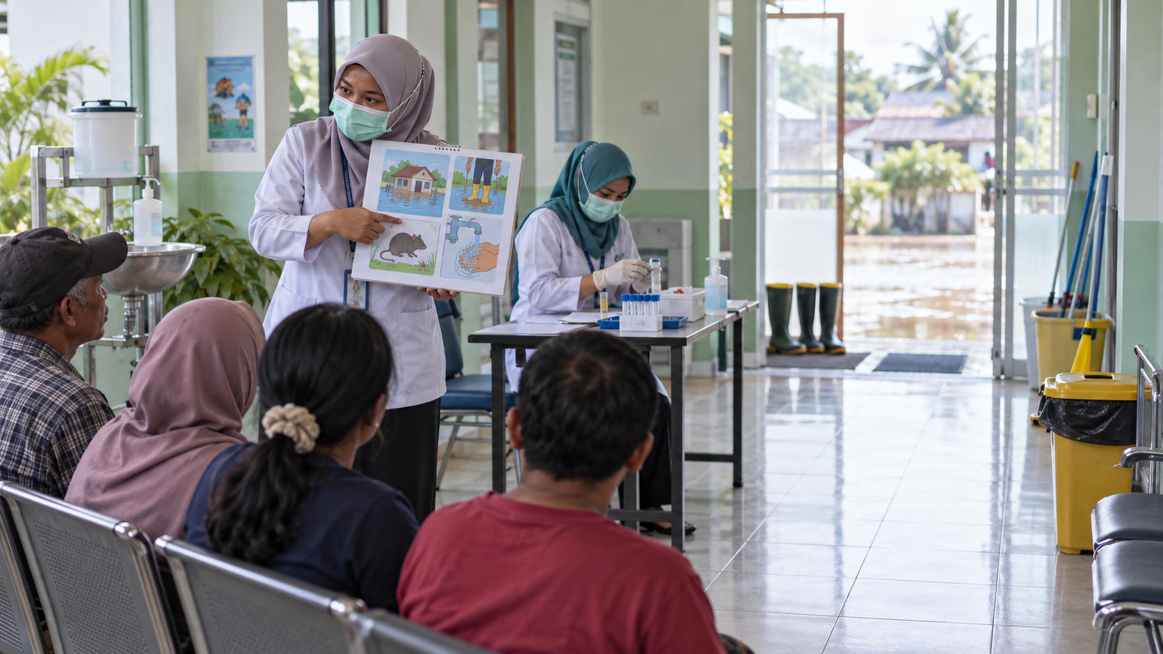 Edukasi dan Deteksi Dini Leptospirosis di Puskesmas Pegandan