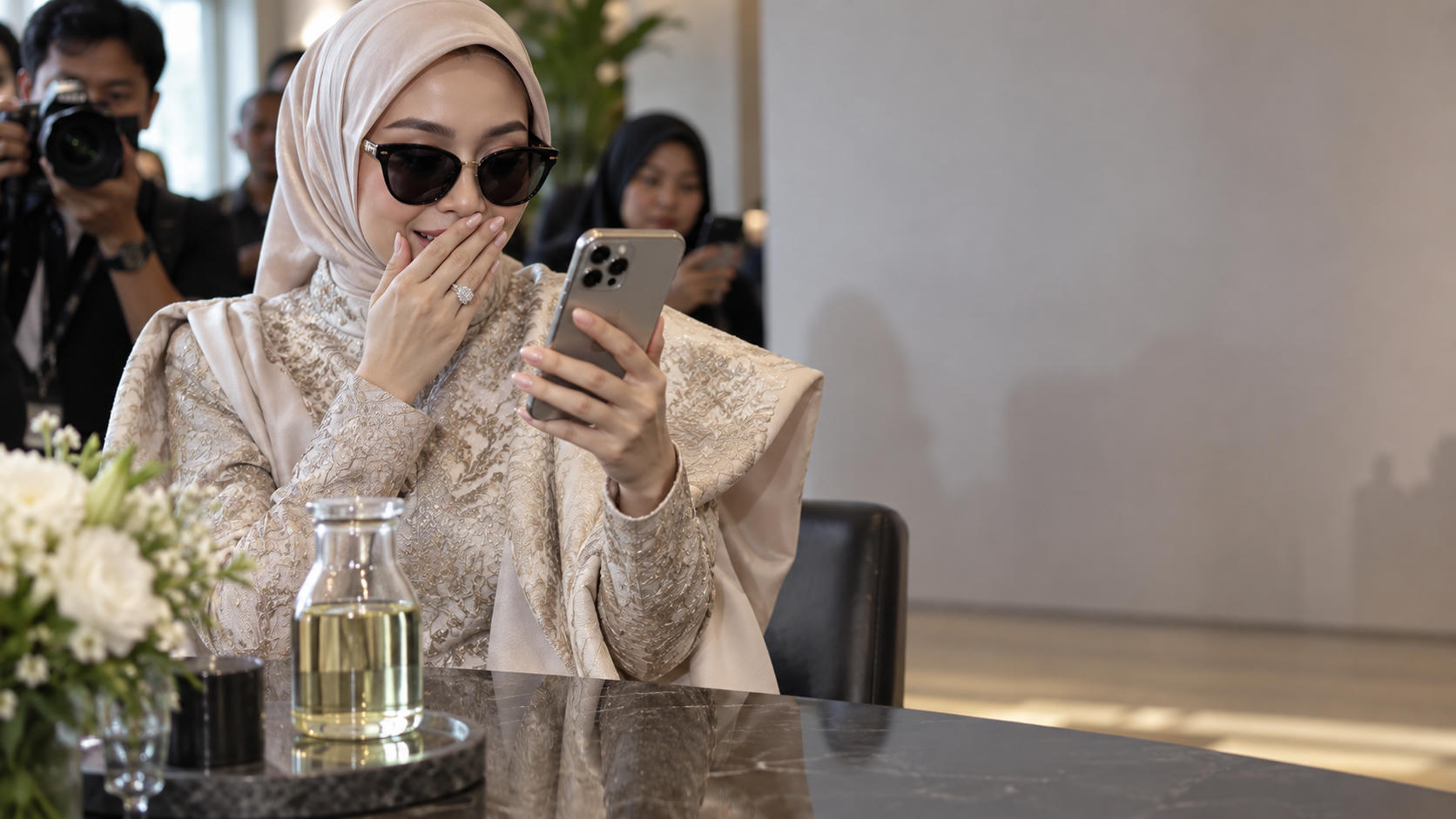 Foto Getty Viral, Syahrini: Kayak Masuk Minyak Tanah