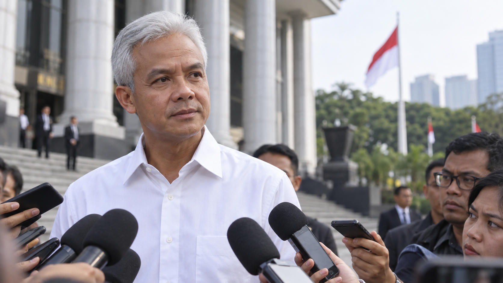 Ganjar Tanggapi Gugatan Syarat Cawapres Gibran di MK