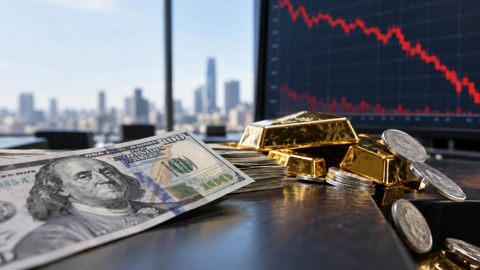 Harga Emas dan Perak Anjlok Dihantam Penguatan Dolar AS