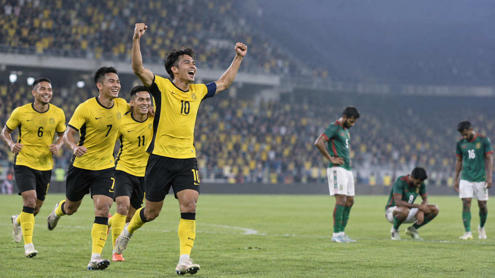 Hasil FIFA ASEAN Cup 2026: Malaysia Cukur Bangladesh 3-0