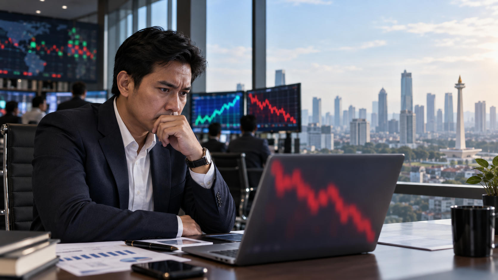 IHSG Anjlok Wall Street Rekor: Strategi BI Rate