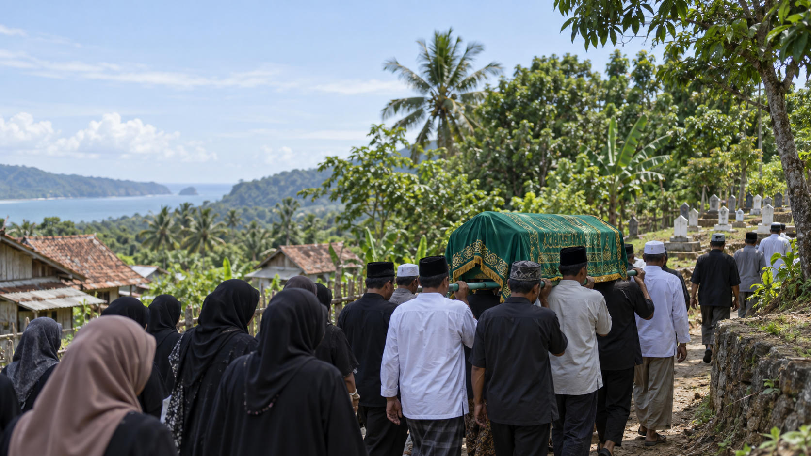 Jenazah Kru Kapal Jurnalis Dimakamkan di Pandeglang