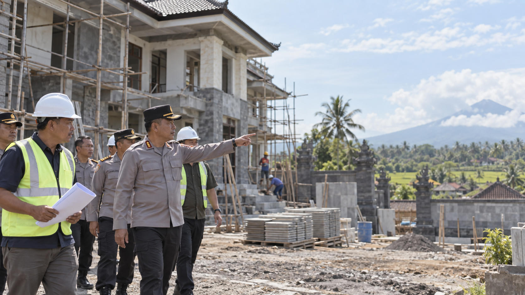 Kapolres Tabanan Cek Progres Rumjab Sesuai Standar