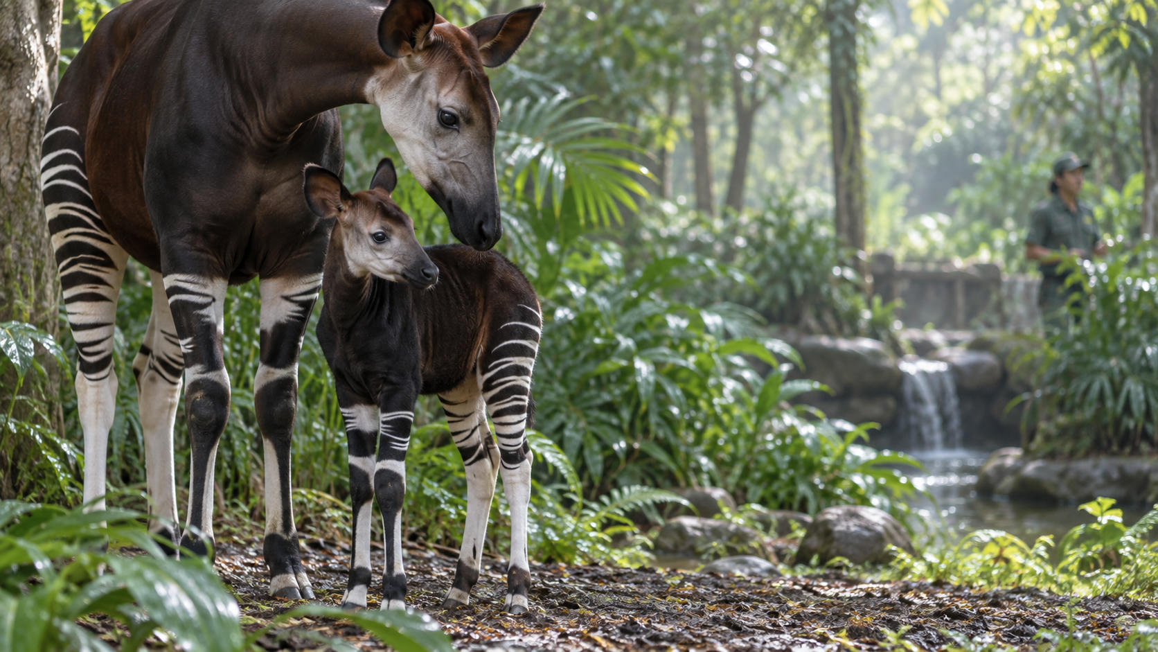 Kelahiran Okapi Pertama di Asia Tenggara di Singapura