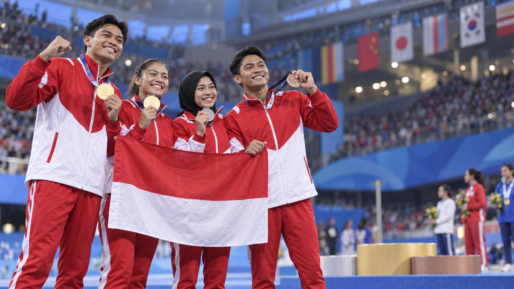 Klasemen Medali Asian Games 2026: Indonesia Masuk 10 Besar