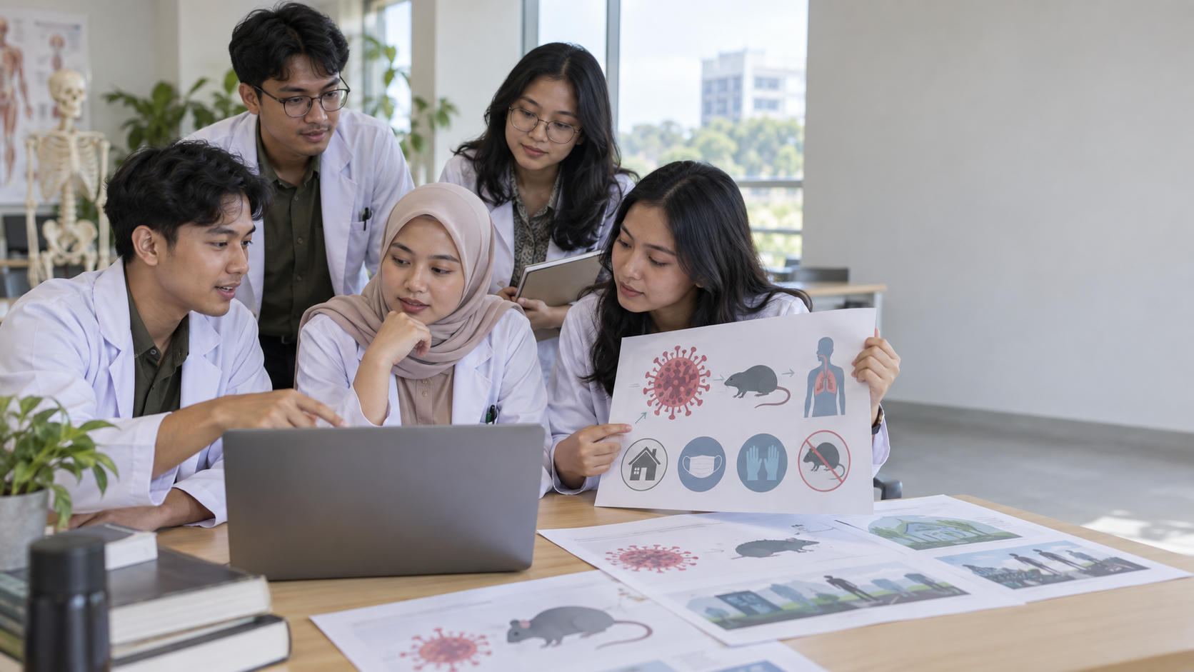 Mahasiswa FK UNNES Daftarkan HAKI Infografis Hantavirus