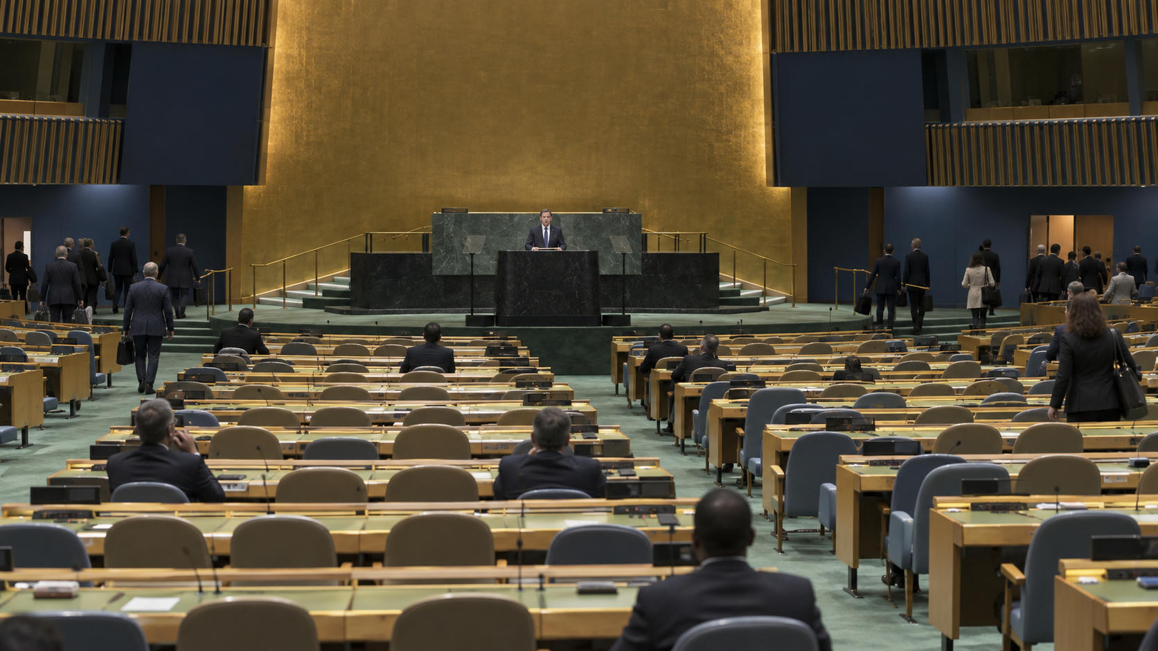 Puluhan Negara WO saat Netanyahu Berpidato di Sidang PBB