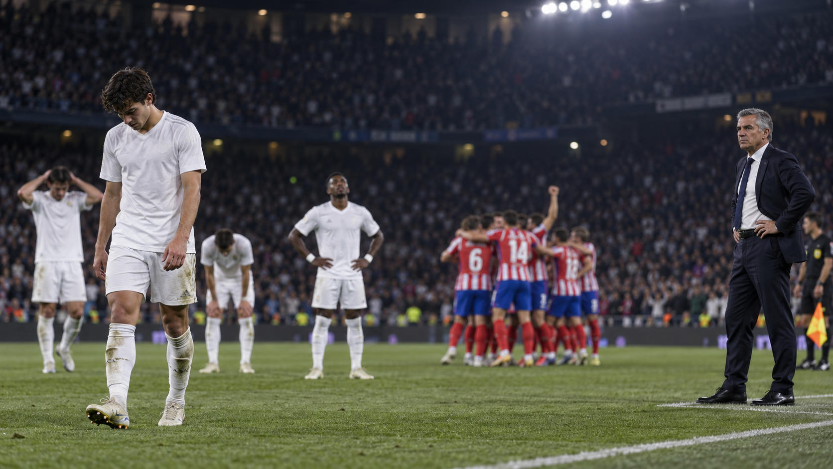 Rapor Pemain Real Madrid vs Atletico: Huijsen Kartu Merah