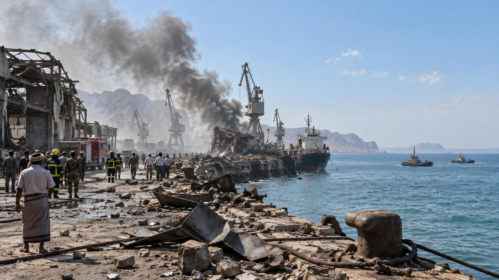 Rudal Saudi Gempur Pelabuhan Mokha Yaman, 6 Tewas