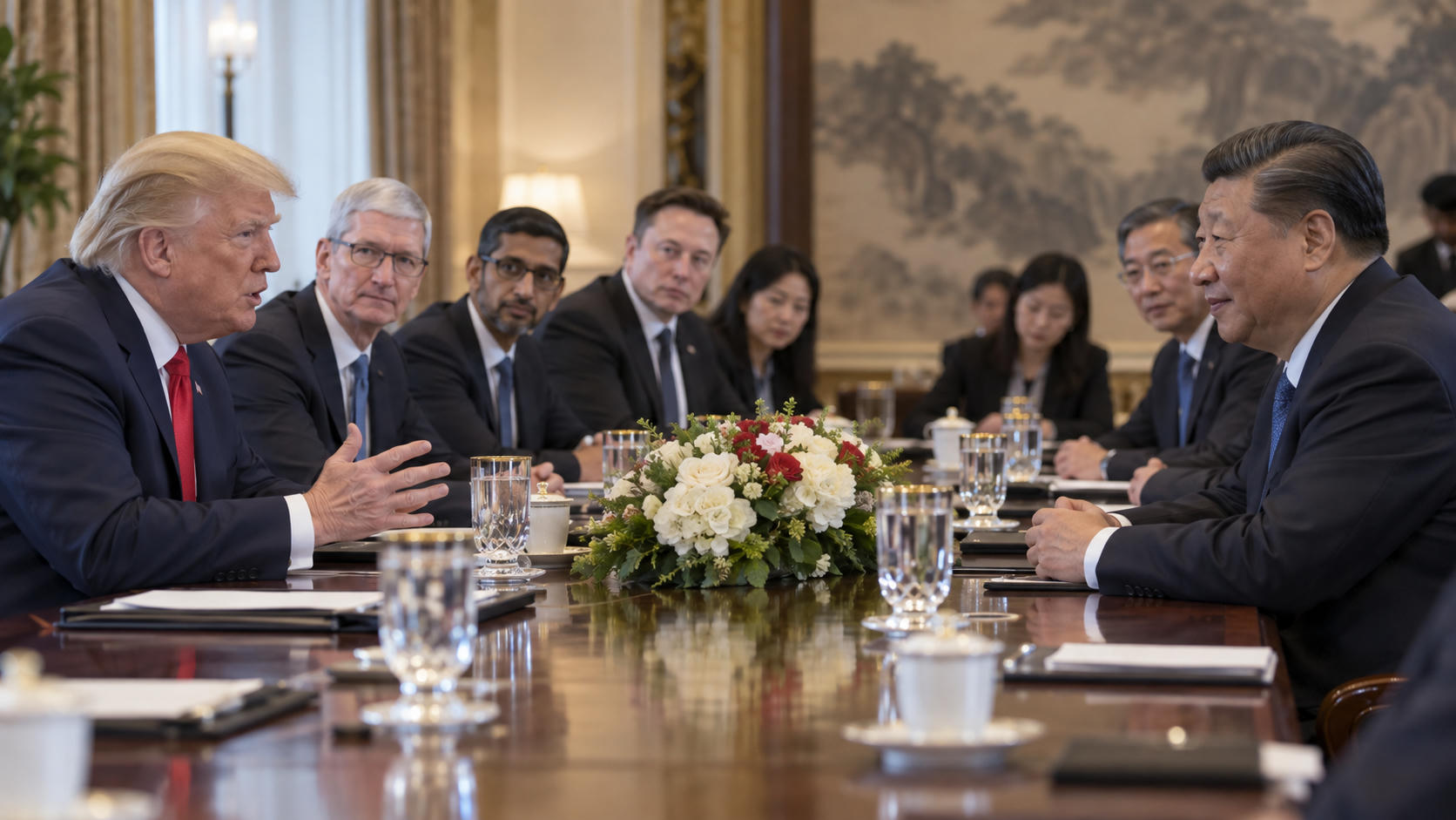 Trump Jamu Xi Jinping dan Bos Teknologi Bahas Kerja Sama