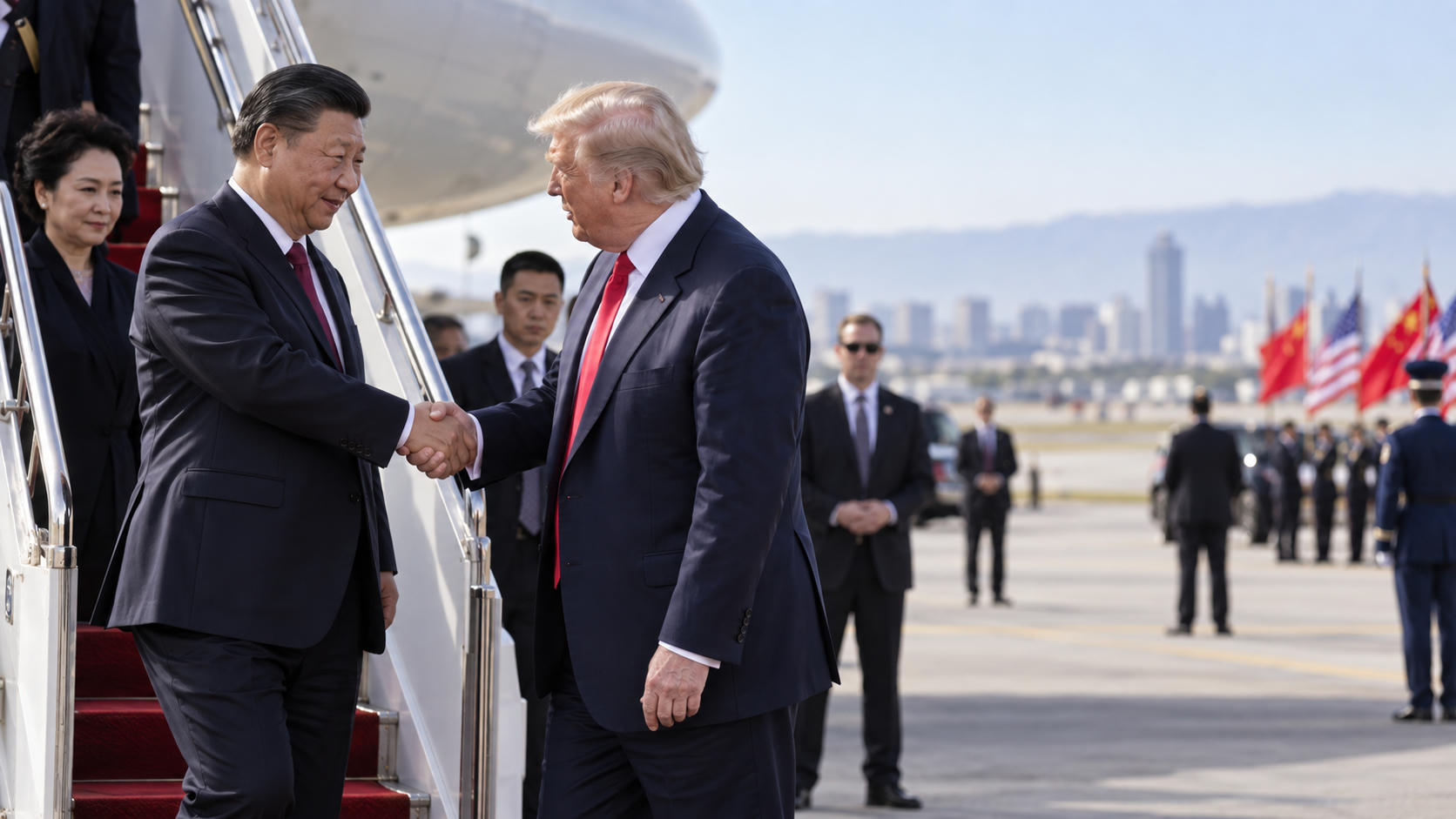 Xi Jinping Tiba di AS, Dijemput Langsung Donald Trump