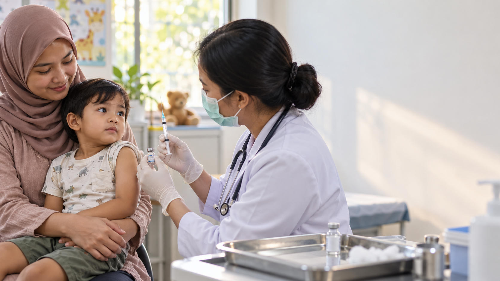 5 Imunisasi untuk Mencegah Pneumonia pada Anak