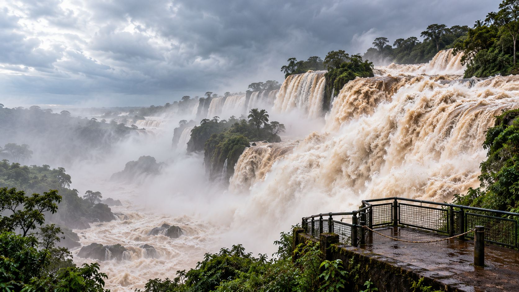 Air Terjun Iguazu Ditutup, Debit Air Melonjak