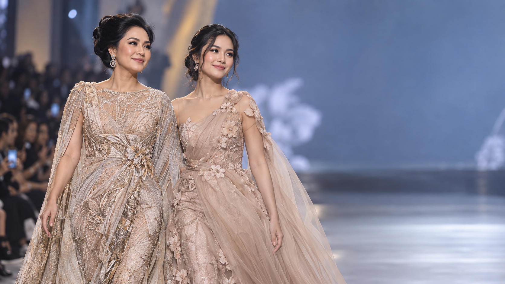 Anggun C. Sasmi dan Sosok Putrinya di Acara Mode
