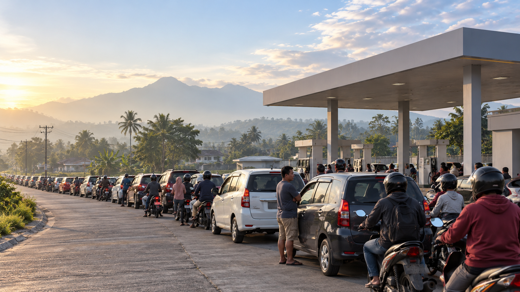 Antrean BBM Mengular di Jember, Pasokan Aman