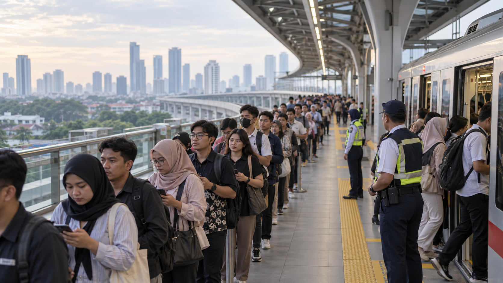 Antrean LRT Manggarai Belum Terverifikasi, Ini Faktanya