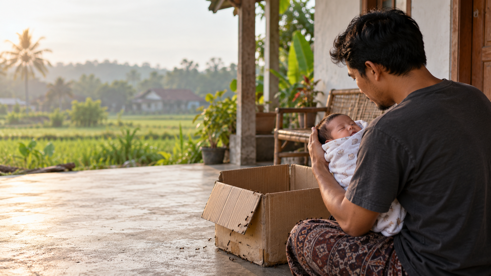 Awal Ruben Onsu Mengasuh Thayaka dalam Kardus Penuh Semut