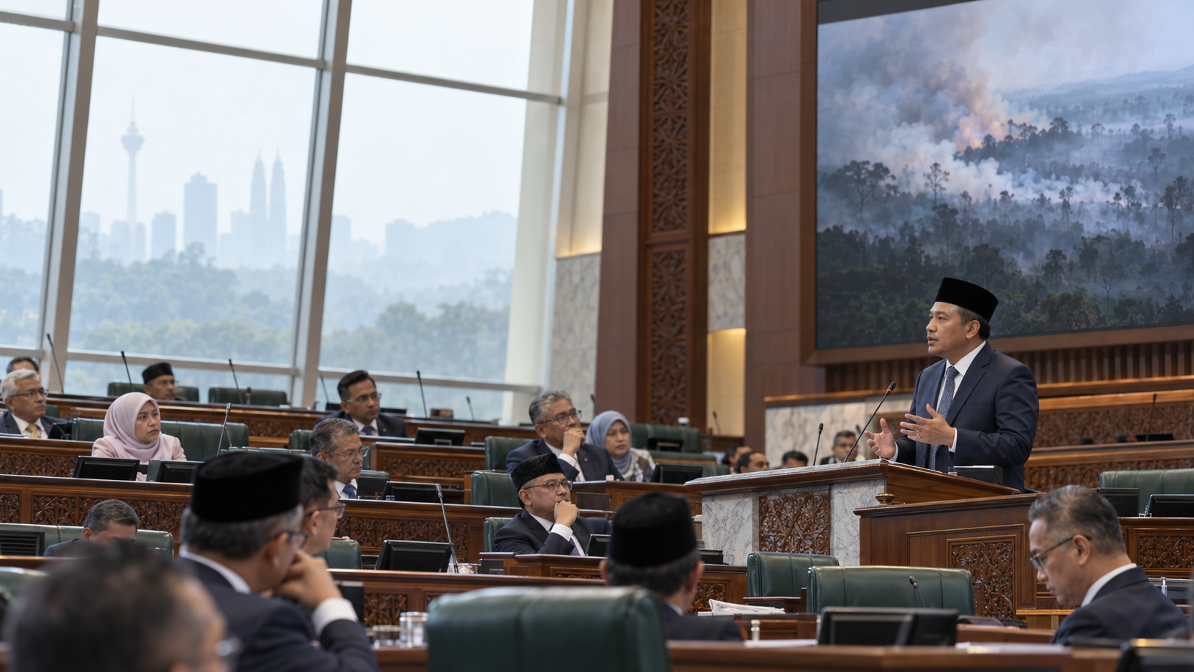 Bahasa Jawa di Parlemen Malaysia saat Bahas Karhutla