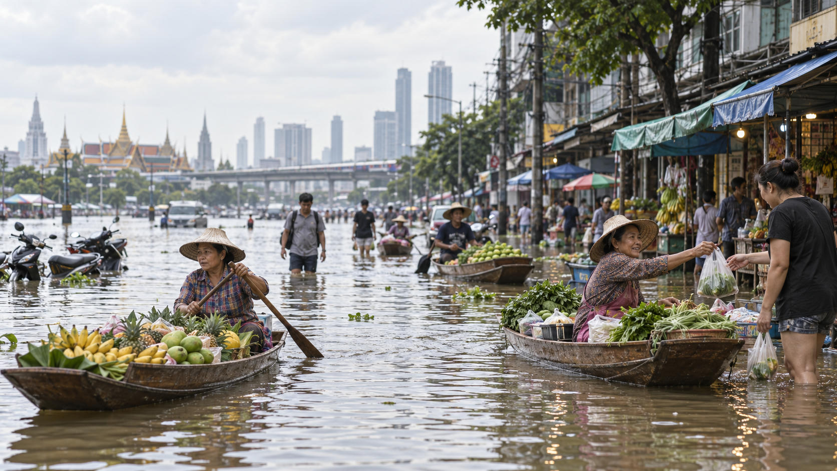 Bangkok Jadi Pasar Terapung Dadakan? Ini Faktanya