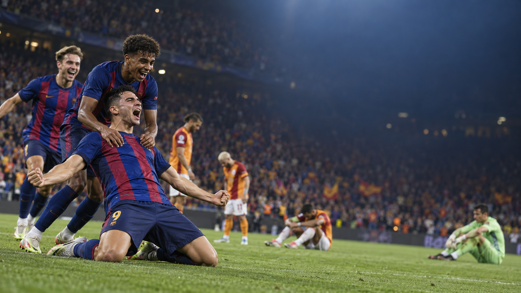 Barcelona Menang 4-1 atas Galatasaray Usai Comeback