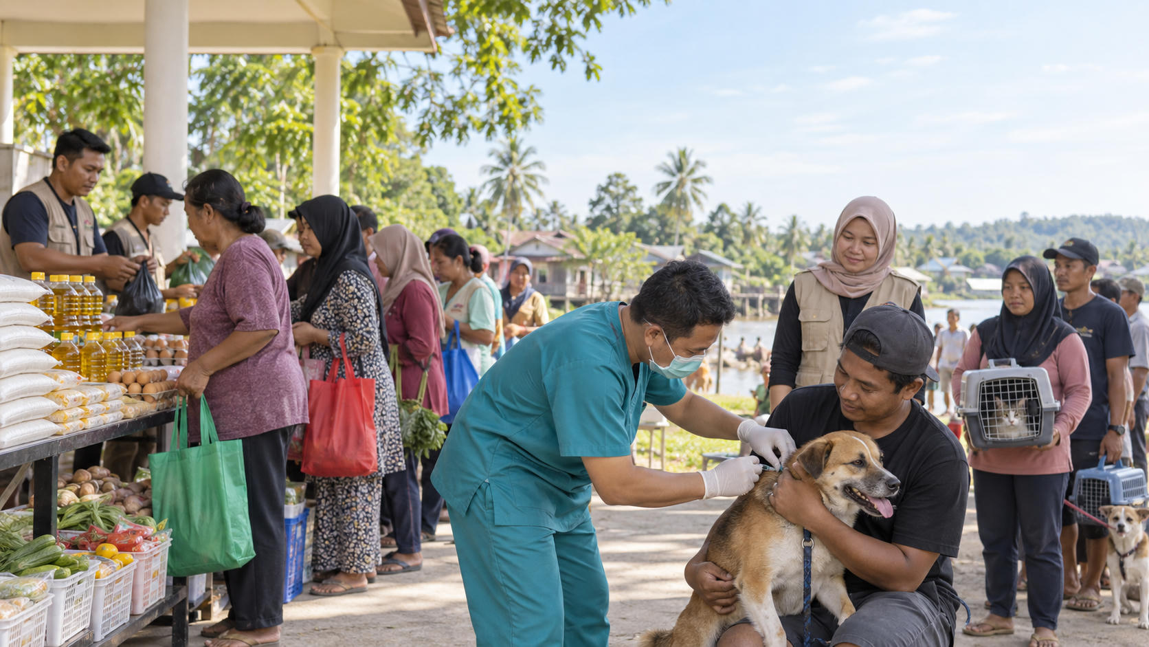 Bazar Murah dan Vaksinasi Rabies Gratis Kubu Raya