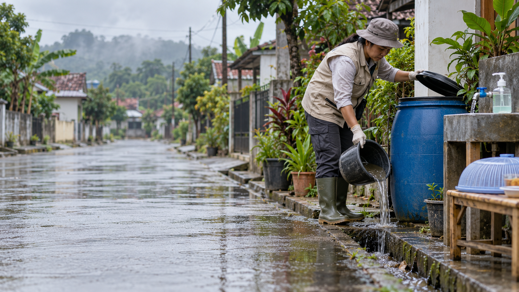 Cegah DBD, Diare, dan Leptospirosis saat Musim Hujan