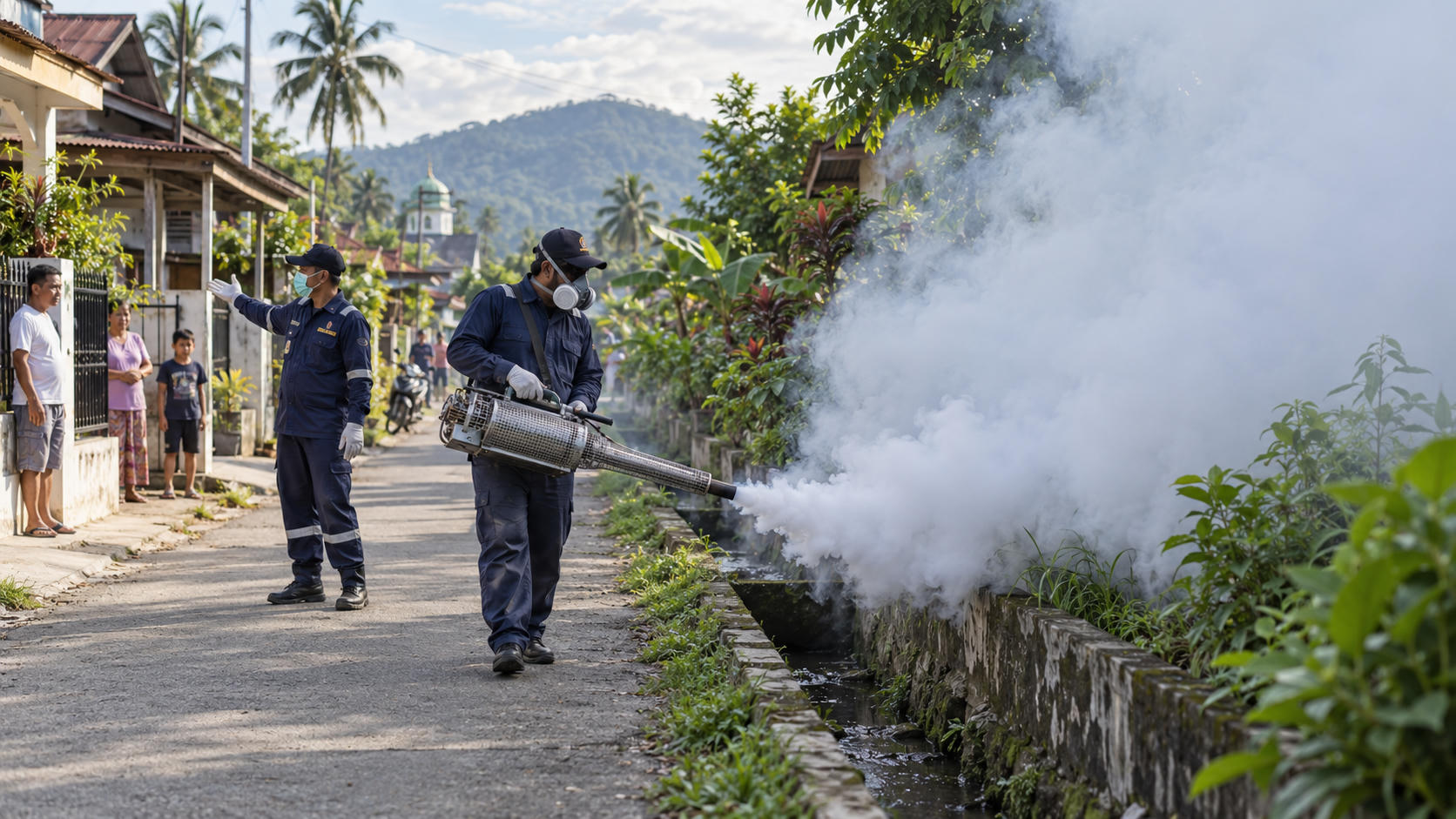 Cegah DBD, Dinkes Tapteng Gelar Fogging di 20 Kecamatan