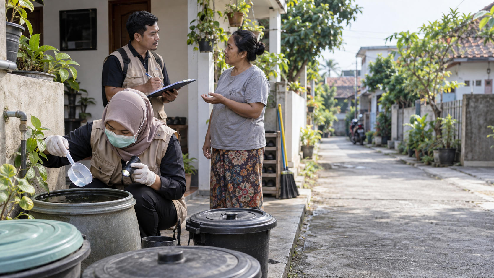 Cegah DBD, Rangkapan Jaya Kerahkan Jumantik