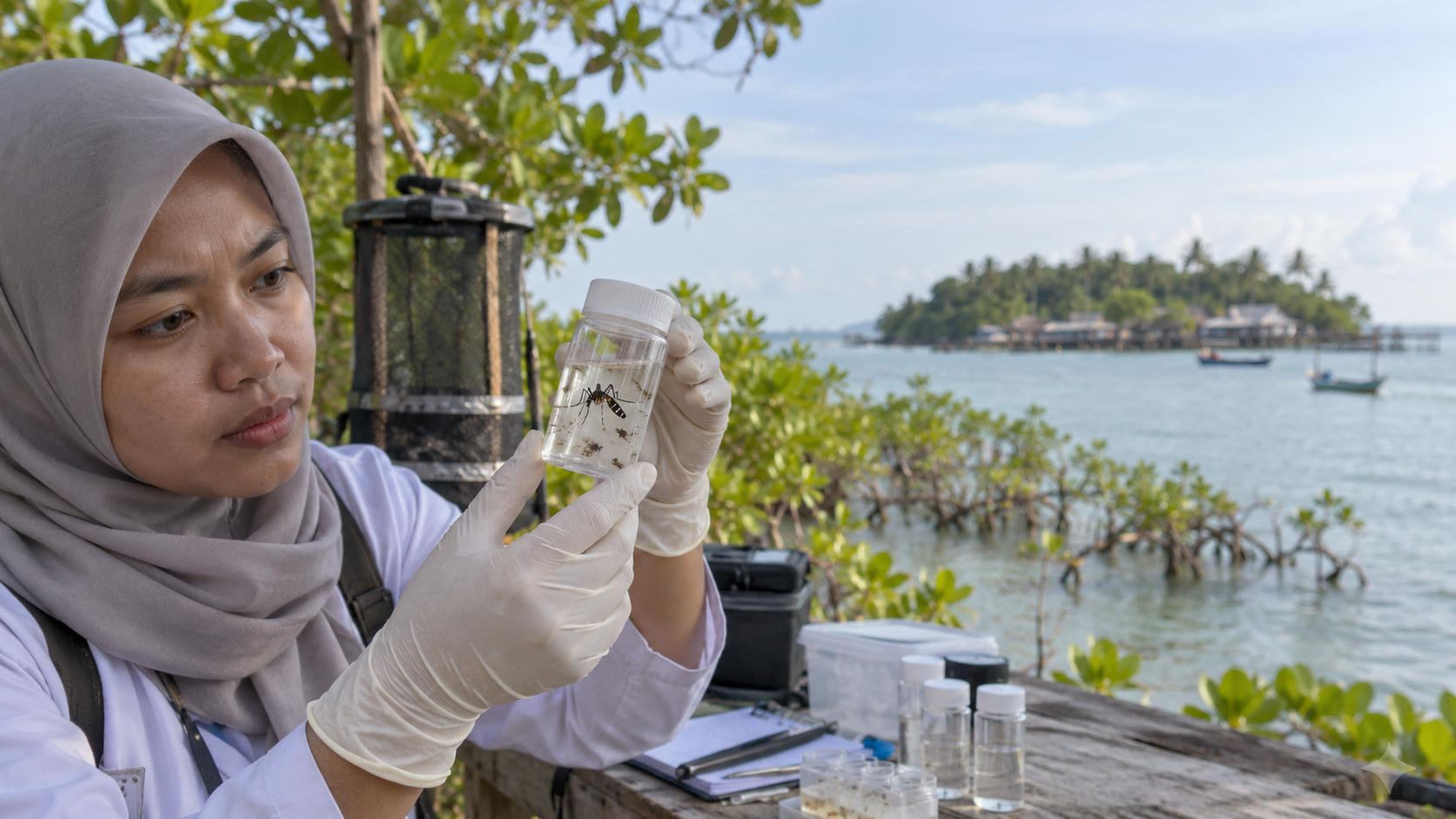 Deteksi Virus Dengue pada Aedes albopictus di Mengare