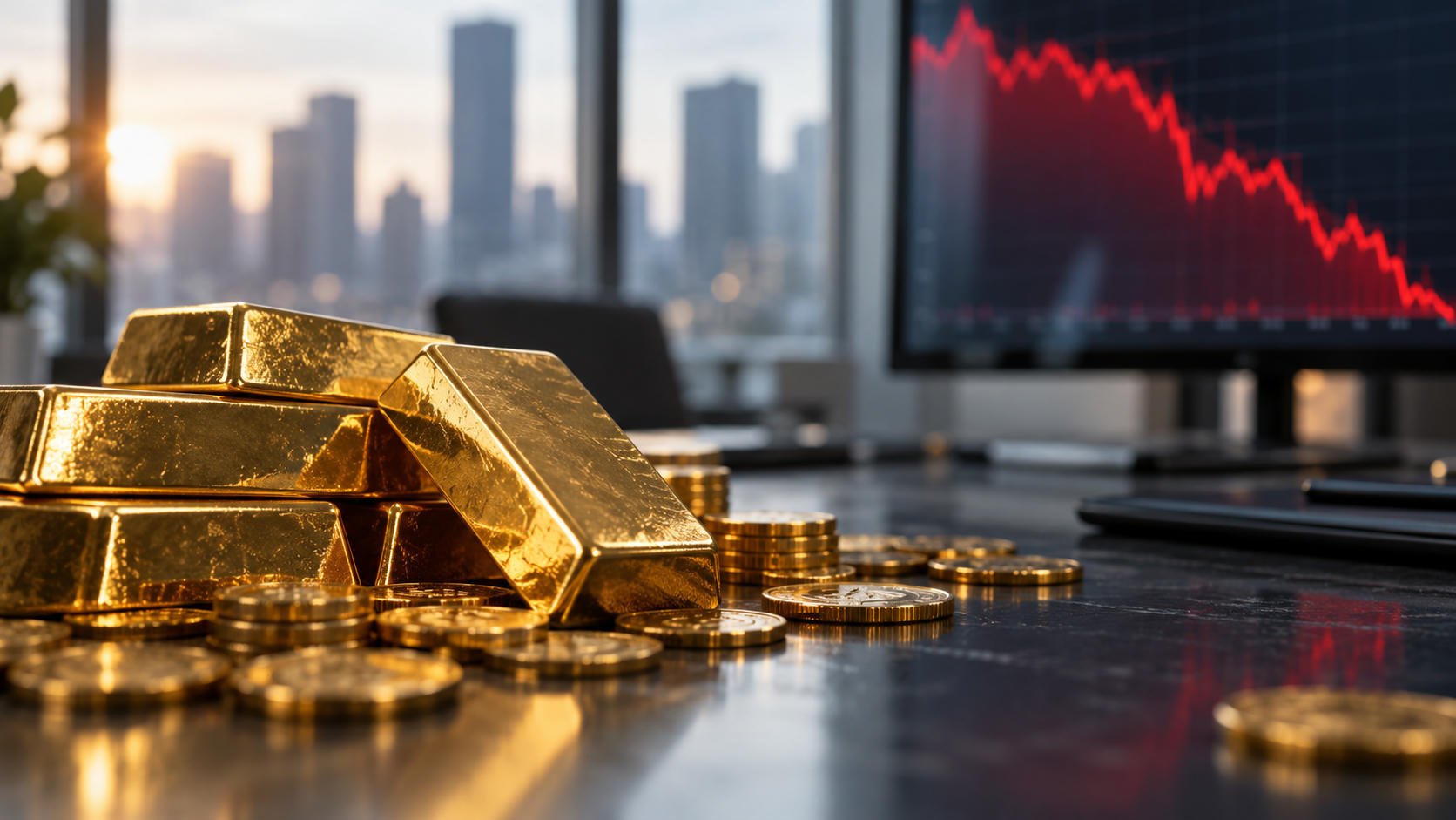 Harga Emas Anjlok 4% ke US$4.100, Terburuk 6 Bulan