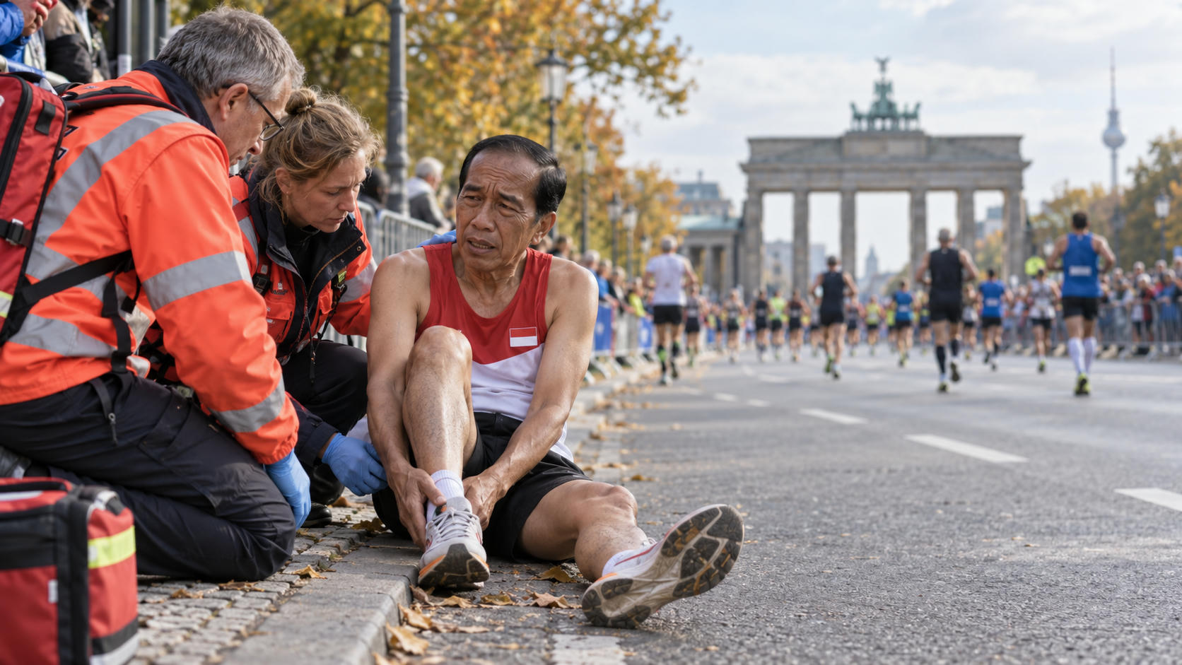 Hedi Yunus DNF di Kilometer ke-30 Berlin Marathon 2026