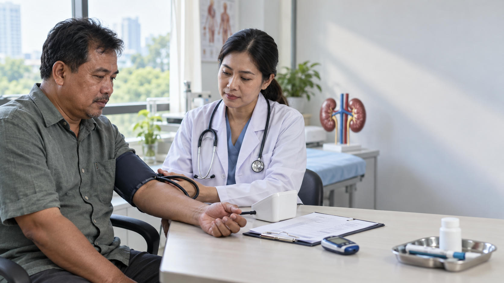 Hipertensi dan Diabetes Bisa Merusak Ginjal