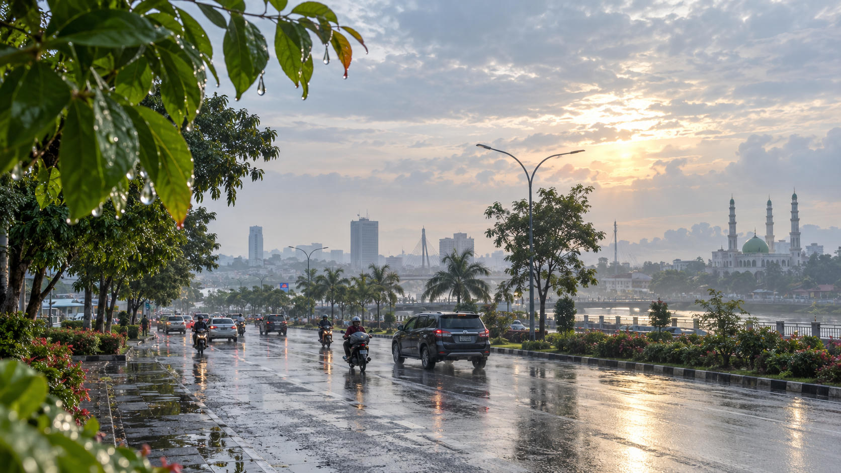 Hujan Semalaman, Udara Pekanbaru Berpotensi Membaik