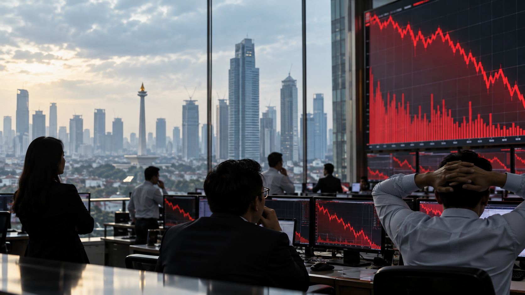 IHSG Anjlok Lebih dari 4 Persen ke Level 4.900