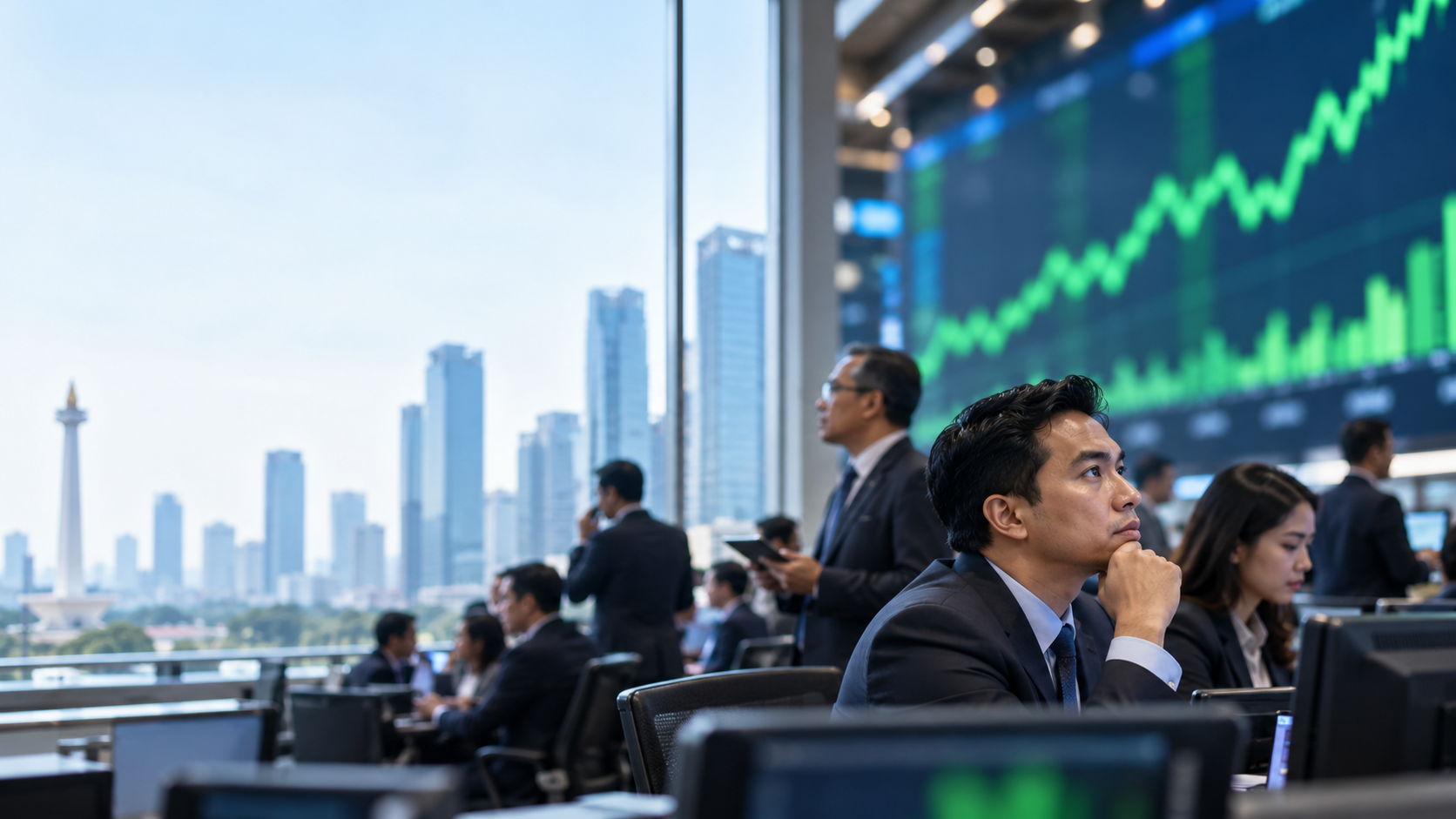 IHSG Naik 1,09% ke Level 5.446 pada Sesi I