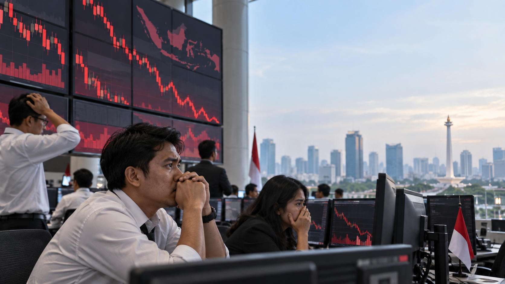 IHSG Tertekan, Modal Asing Rp10,24 Triliun Keluar