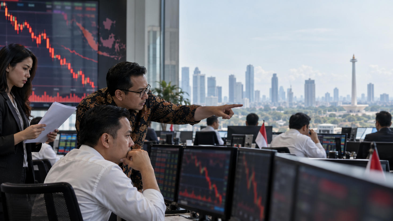 IHSG Turun 1,02%, Asing Beli 10 Saham