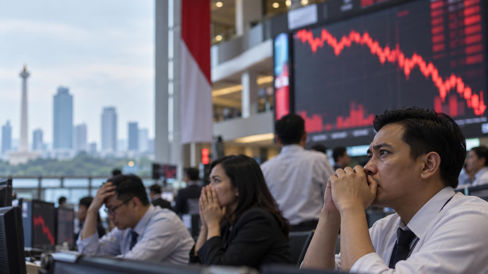 IHSG Turun Lebih dari 1% di Tengah Isu Reshuffle