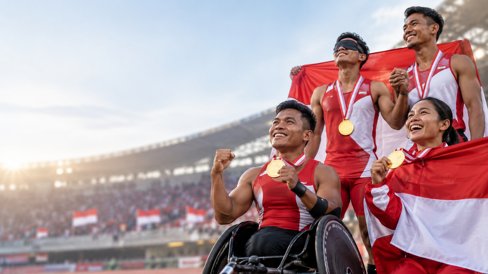 Indonesia Melesat di Klasemen Asian Para Games 2026