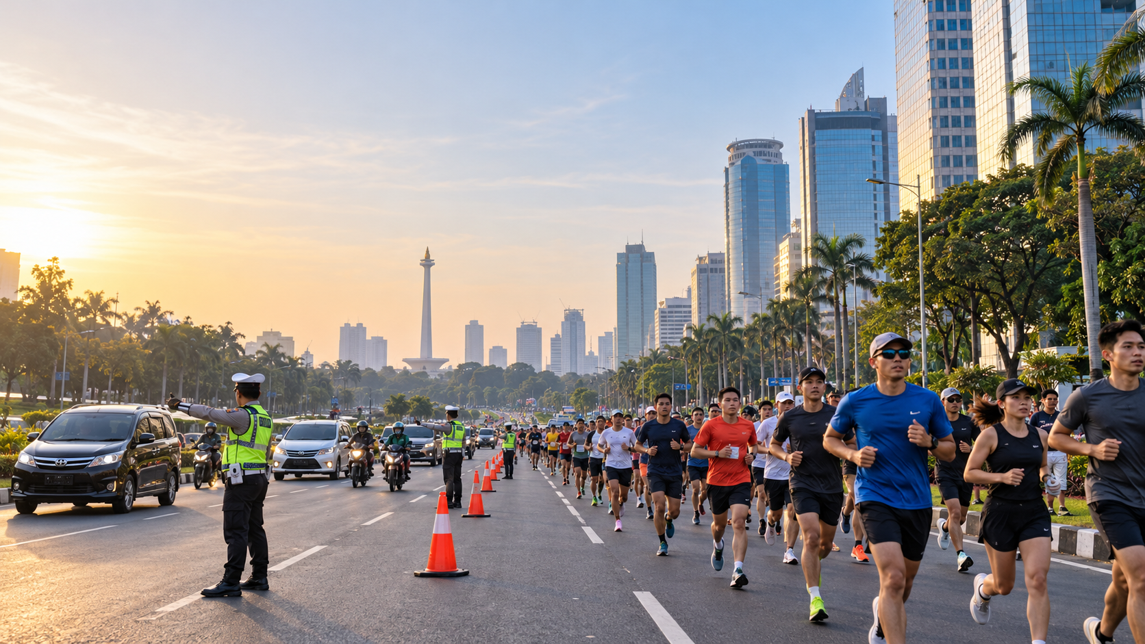 Jakarta Running Festival Pagi Ini: Rute dan Pengalihan Arus