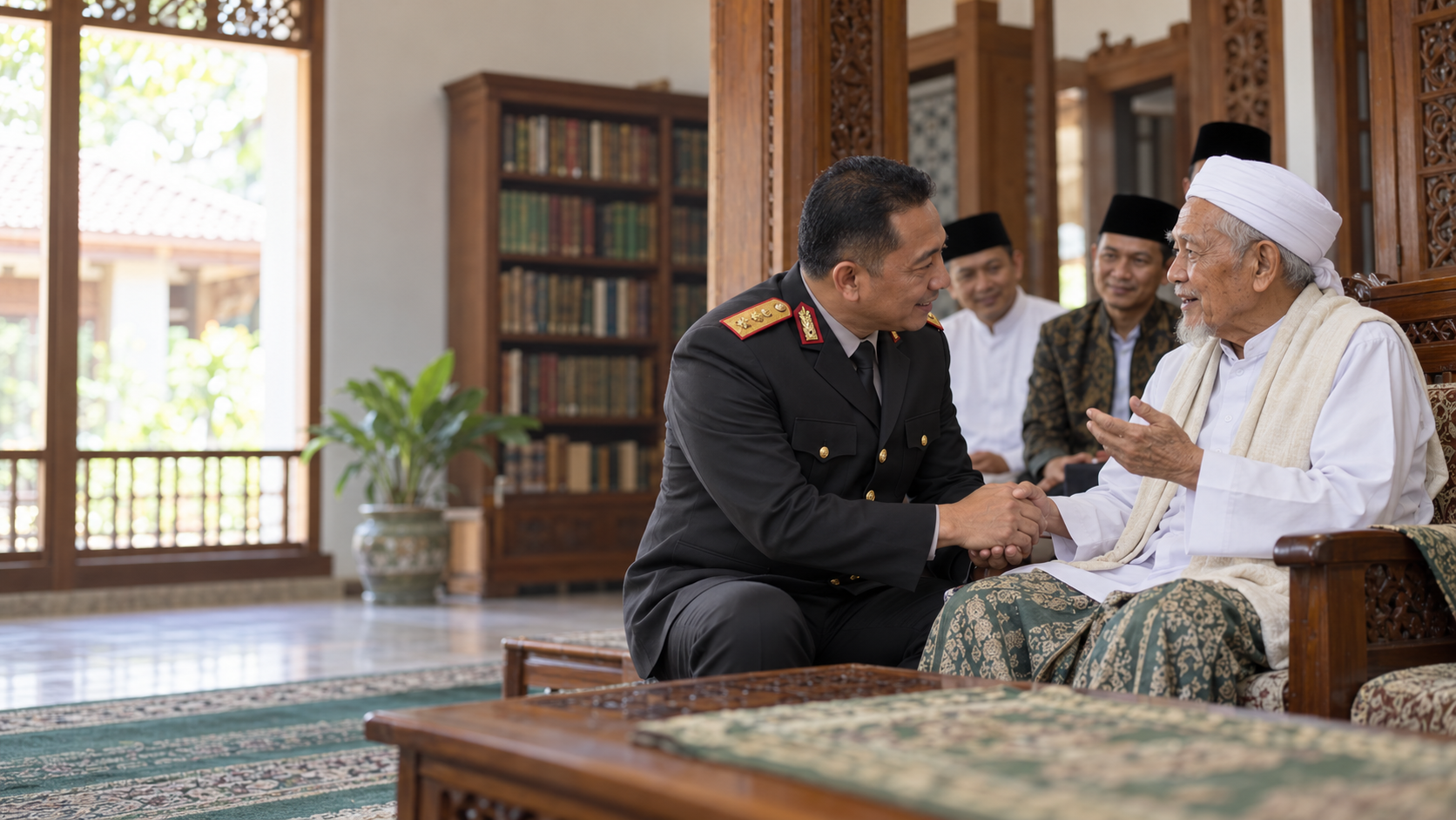 Kapolri Bersilaturahmi ke Ponpes Rais Aam PBNU Surabaya