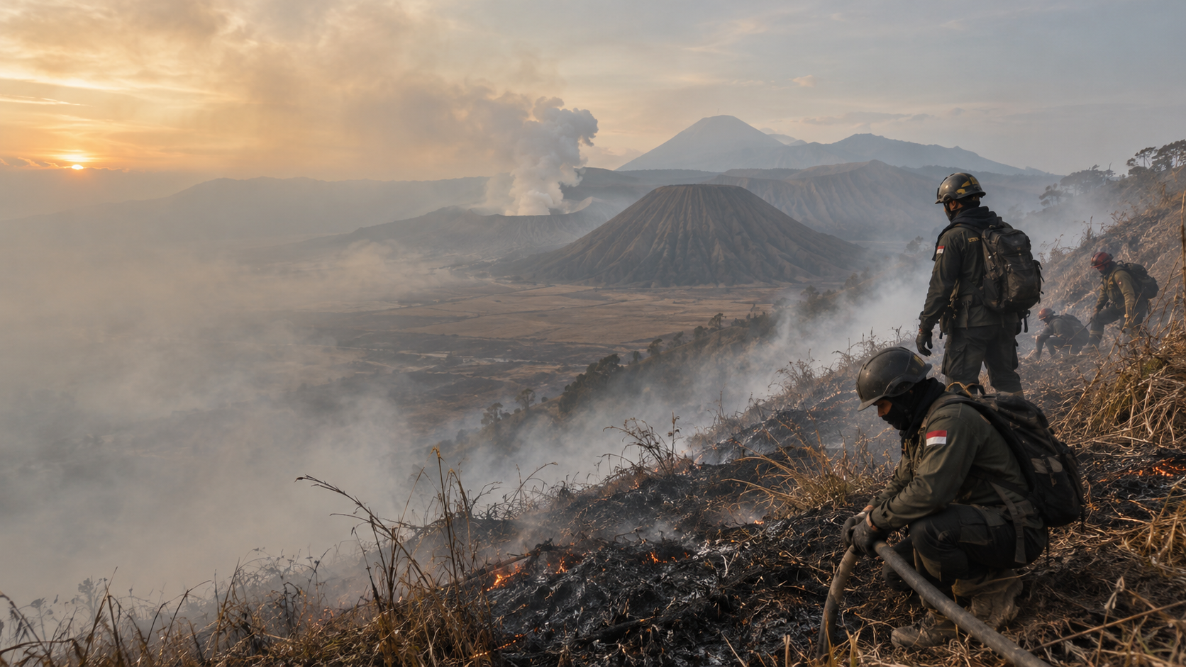 Karhutla Bromo: Tiga atau Empat Petugas Tewas?