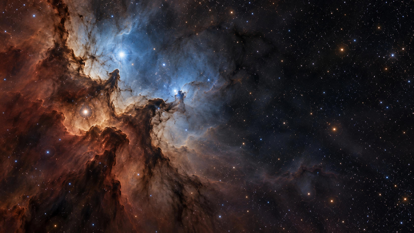 Kelahiran Bintang Penuh Gejolak di Nebula NGC 7129